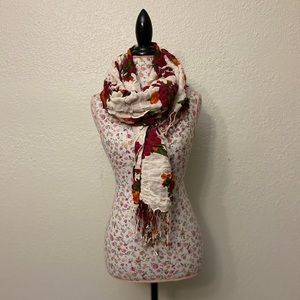 Mark by Avon floral scarf with fringe